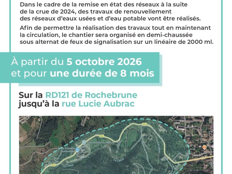 Travaux sur la RD 121