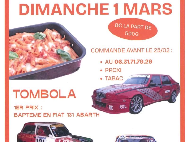 Pasta al Forno et tombola